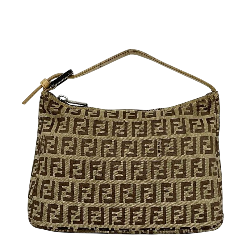 Fendi Pouch Accessory Pouch Beige Brown Zucchino