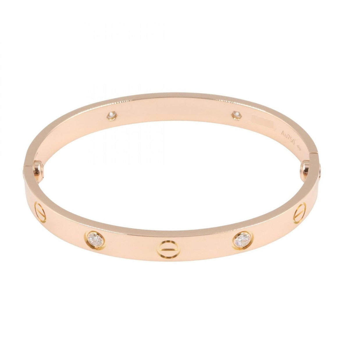 Cartier Bracelet 18K Pink Gold Diamond Love — view 2