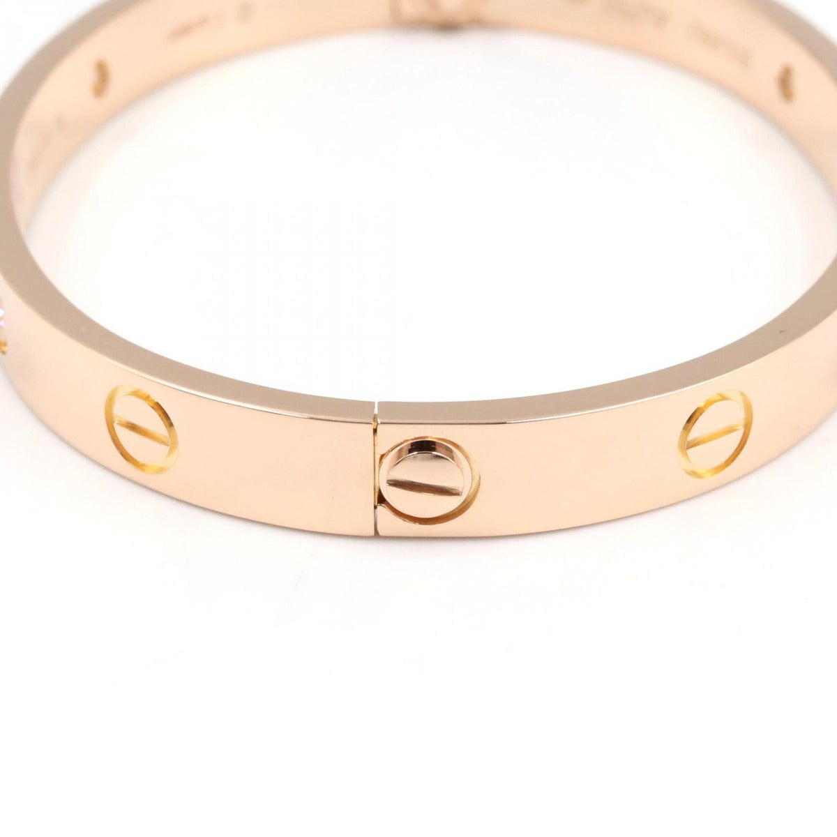 Cartier Bracelet 18K Pink Gold Diamond Love — view 4