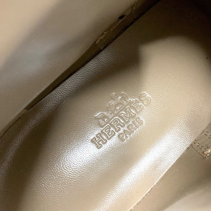 Hermes Neo Boots Short Boots Shoes Leather Black Silver Kelly Hardware