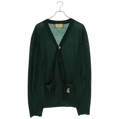Gucci Dog Embroidery V-neck Cardigan XXL