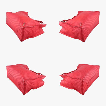 Balenciaga Quilted Paper A4 Tote Bag Red Leather 2367016502 515859