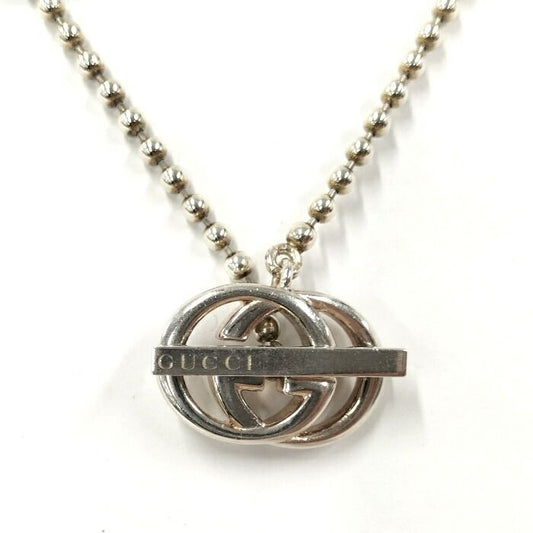 Gucci Interlocking G Necklace Sv925 Silver 216435