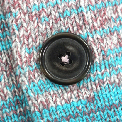 Hermes Made Cashmere Gradient V-neck Knit Cardigan Pink Blue — view 3