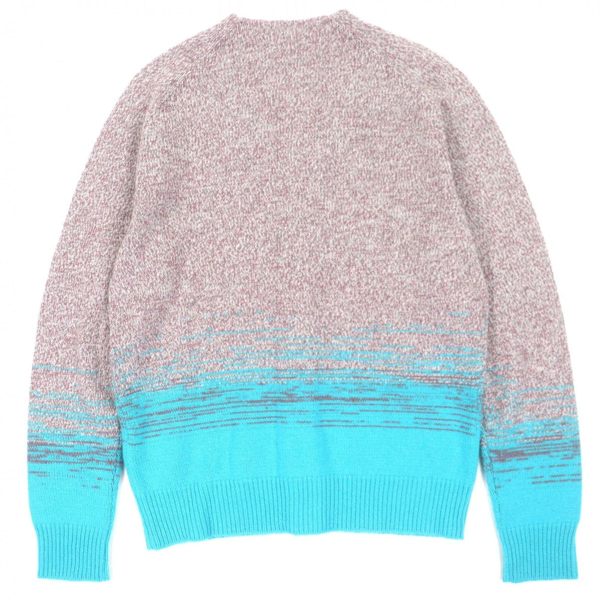 Hermes Made Cashmere Gradient V-neck Knit Cardigan Pink Blue — view 4