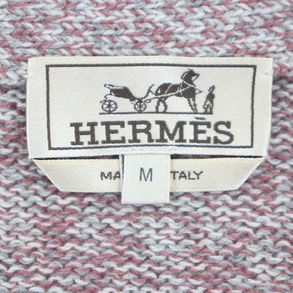 Hermes Made Cashmere Gradient V-neck Knit Cardigan Pink Blue — view 5
