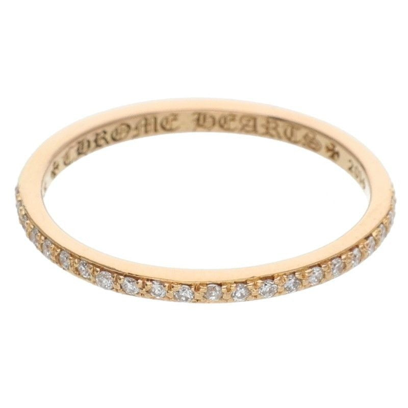Chrome Hearts 22k WD Round Bblgm P D Wedding Plain Aftermarket Half Diamond