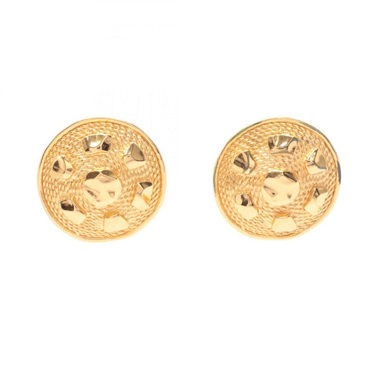 Dior Earrings Round Gold