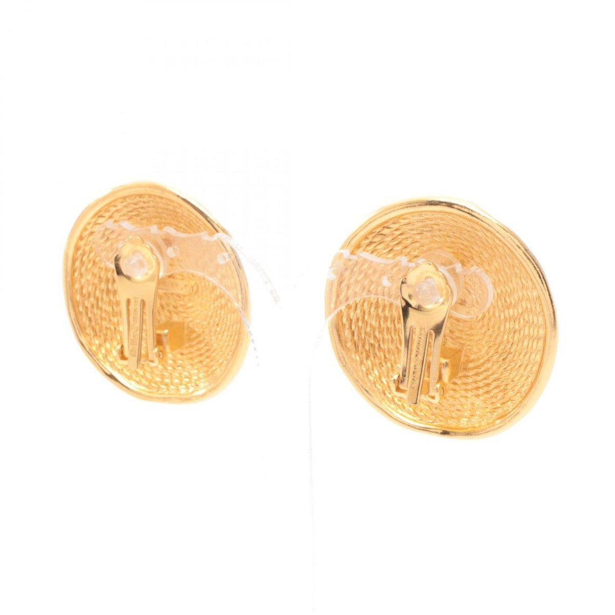 Dior Earrings Round Gold — view 2