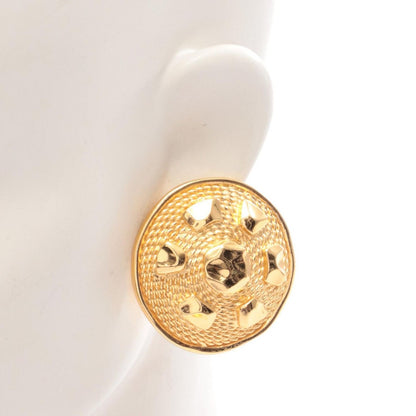 Dior Earrings Round Gold — view 4