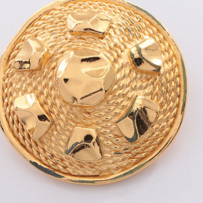 Dior Earrings Round Gold — view 5