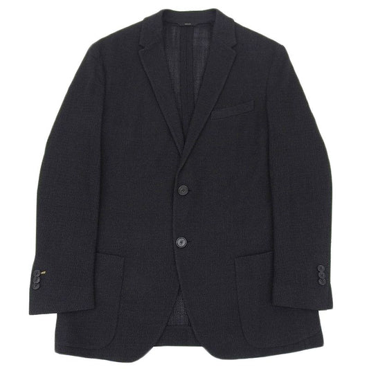 Fendi Current Black Tag Wool Silk Blend Organdie Summer Jacket 50 Black Men's