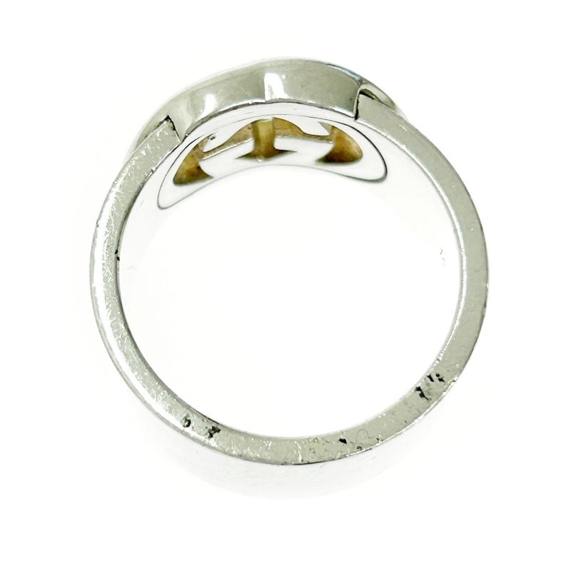 Gucci Silver Interlocking G Wide Ring 10.0g 925 Engraved 365503 Ring