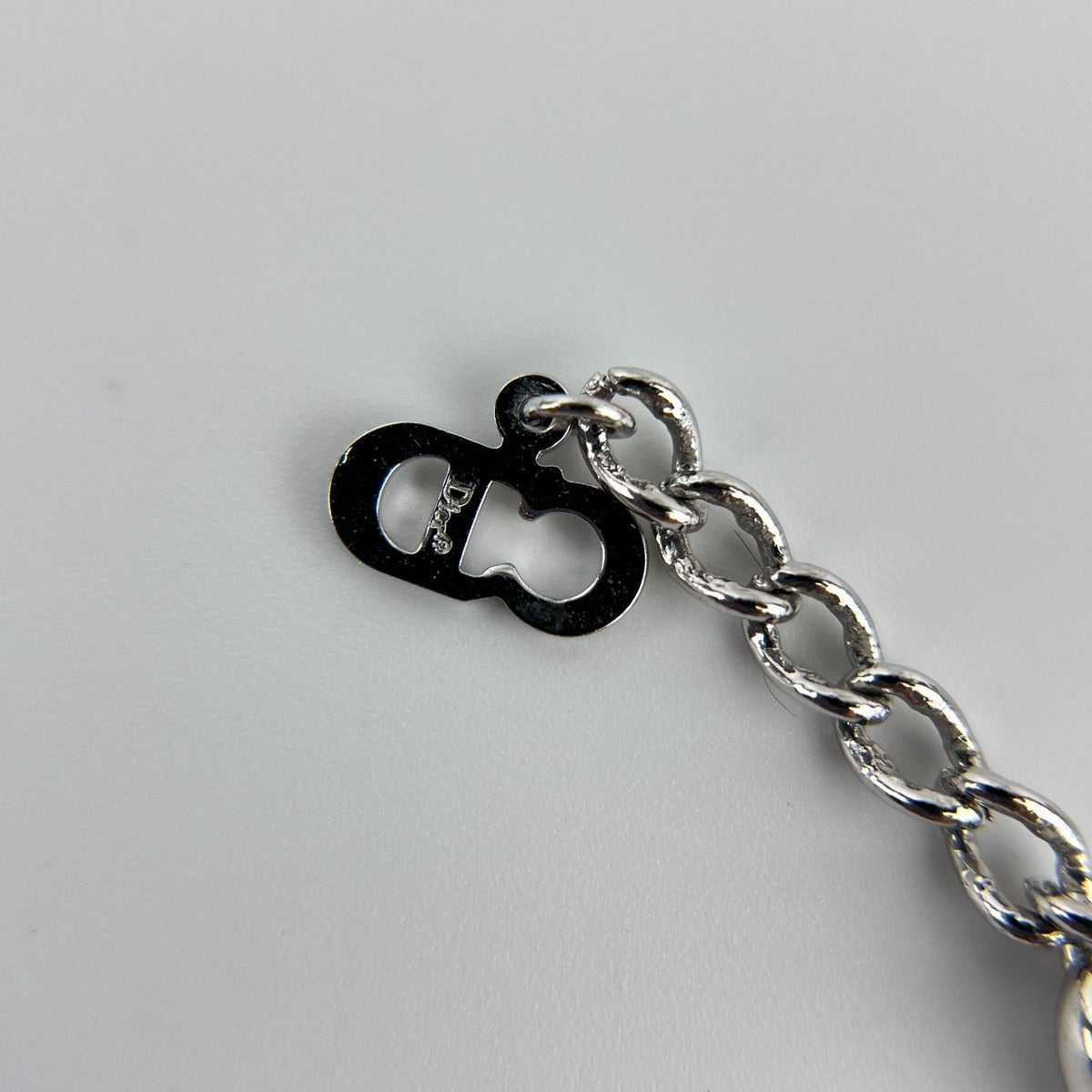 Dior Necklace Pendant Logo Silver Vintage — view 10