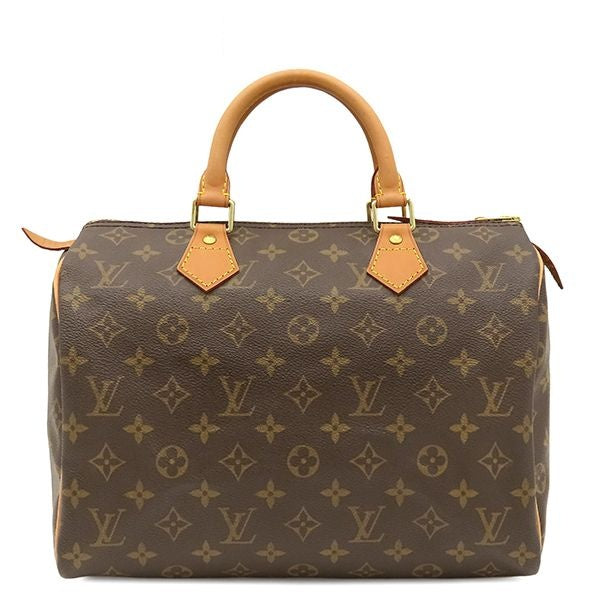 Louis Vuitton Handbag Speedy 30 Monogram Canvas Gold Mini