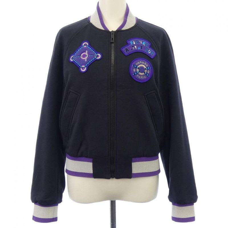 Hermes Figure Artistique Varsity Embroide 3 H4208 dd Blouson Jacket