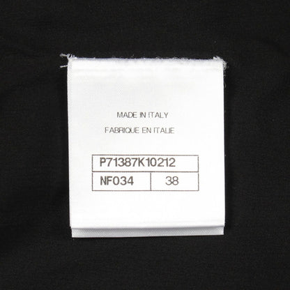 Chanel Dress CC Logo Button Wool — view 5