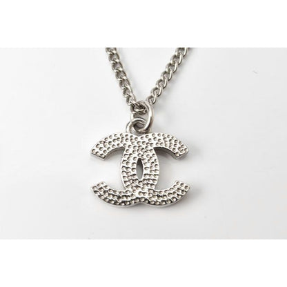 Chanel Coco Mark CC Rhinestone Silver White — view 4