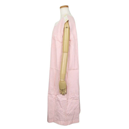 Christian Dior Dress L Cotton Pink White Stripe Apparel Women Christian Dior