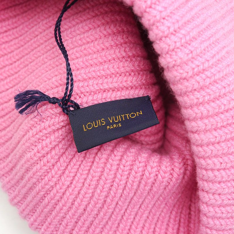 Louis Vuitton Bonnet LV Ahead M77040 Knit Hat Cashmere Pink