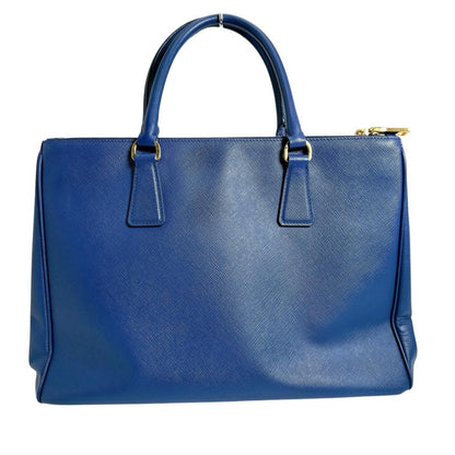 Prada 1 Ba786 Saffiano Shoulder Bag Galleria Handbag Blue