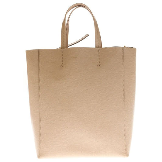 Celine Vertical Cover Small 2-Way Shoulder Bag Tote Pink Beige Leather Gold