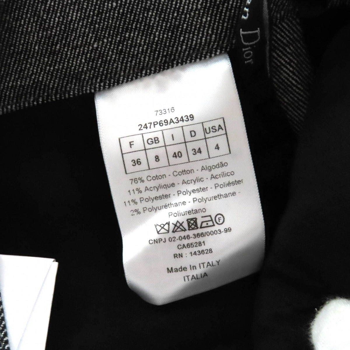 Christian Dior 247 P69 A3439 Center Press Slacks — view 9