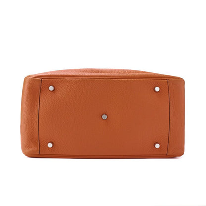 Hermes Lindy 34 Shoulder Bag Taurillon Clemence Orange Poppy Orange Poppy