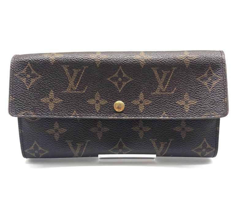 Louis Vuitton M61725 Porte Monet Cles Di Long Wallet Preowned 005888