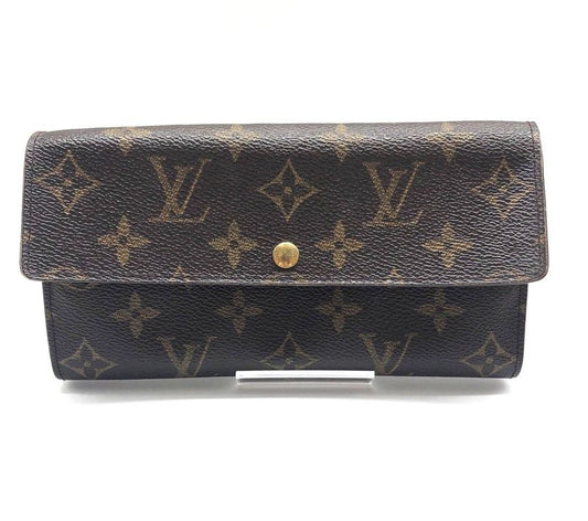 Louis Vuitton M61725 Porte Monet Cles Di Long Wallet Preowned 005888