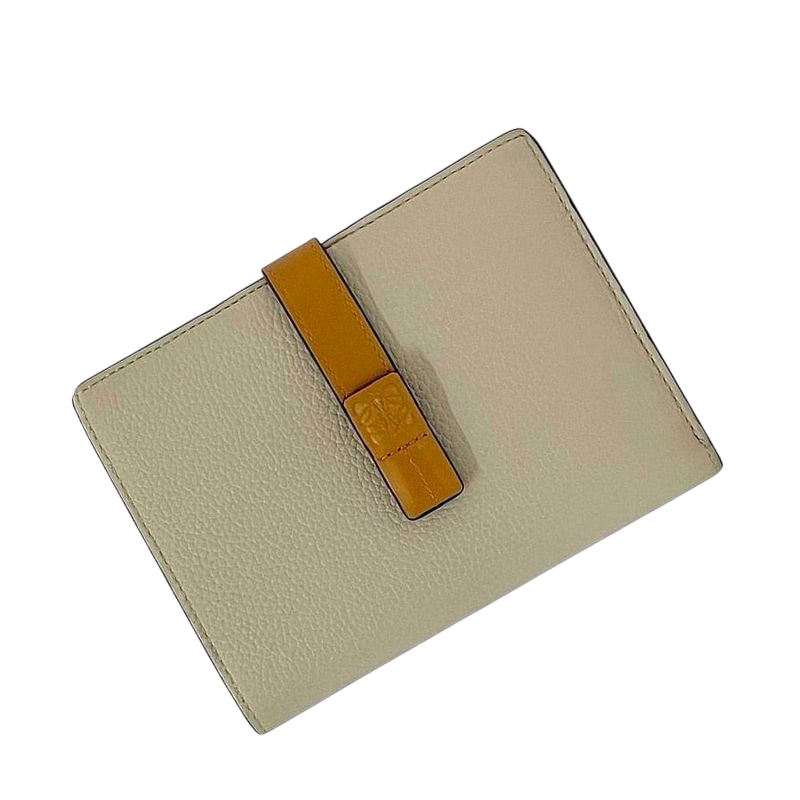Loewe Bifold Wallet Vertical Wallet Small Beige