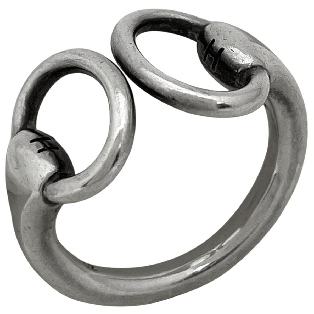 Hermes Nausicaa Ring Horsebit Silver