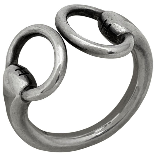 Hermes Nausicaa Ring Horsebit Silver