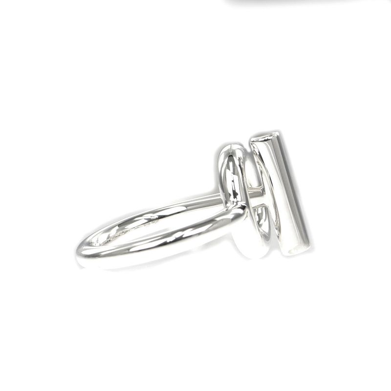 Hermes Ring Echape MM Size 53 Ag925 Silver - Accessories - Ring
