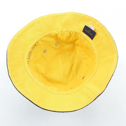 Louis Vuitton Monogram Denim Hat Black Yellow Reversible — view 5