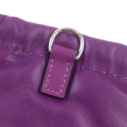 Hermes Pillow Anniomiro Vosluyft Serie Button Drawstring Leather Phone Case