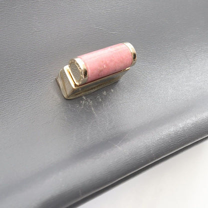 Bvlgari Shoulder Bag Gold Gray Leather — view 12