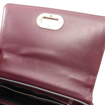 Bvlgari Shoulder Bag Gold Gray Leather — view 5