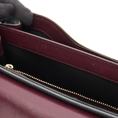 Bvlgari Shoulder Bag Gold Gray Leather — view 6