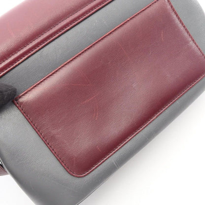 Bvlgari Shoulder Bag Gold Gray Leather — view 9
