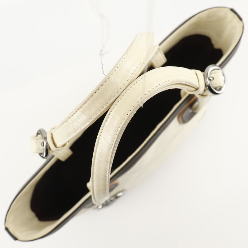 Chanel Matelasse Coco Charm Calf Ivory Women's Tote Bag