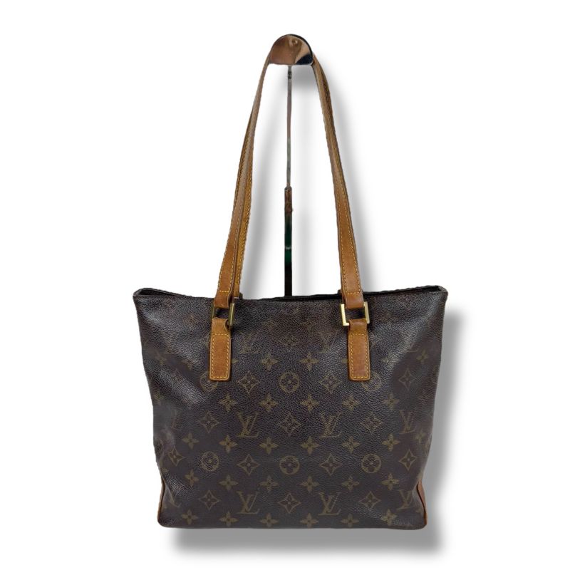 Louis Vuitton Mini Tote Cabas Piano Monogram Leather Brown Shoulder Bag