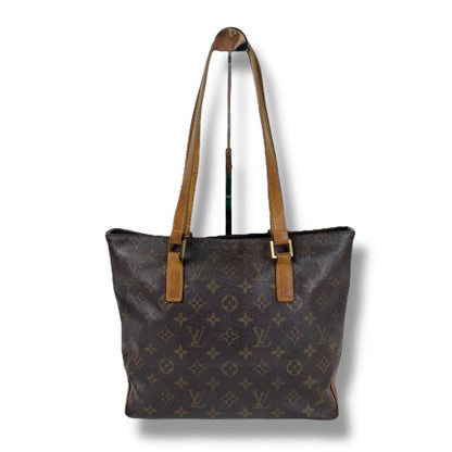 Louis Vuitton Mini Tote Cabas Piano Monogram Leather Brown Shoulder Bag