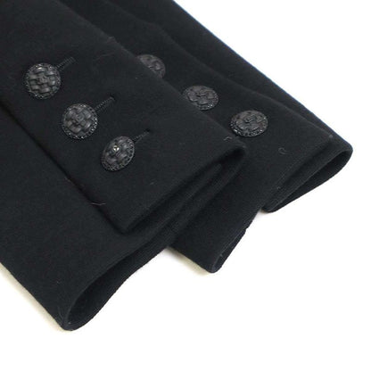 Chanel 2007aw Braided Coco Mark Button Long Jacket P31269v21533 Black 36