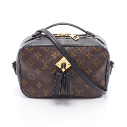 Louis Vuitton Shoulder Bag Saintonge Noir Black Canvas Leather