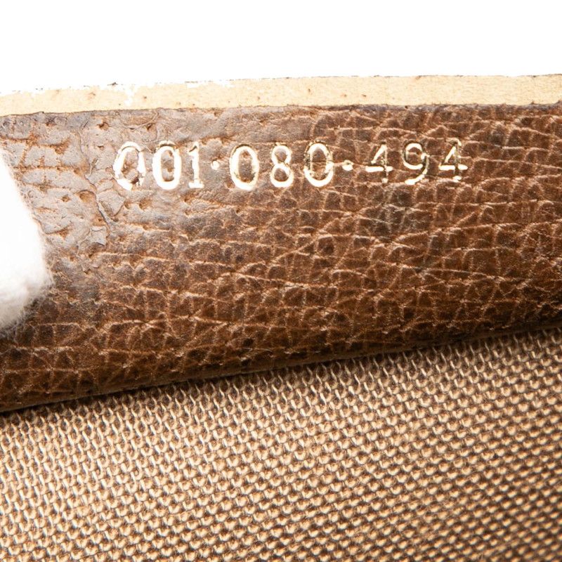 Gucci GG Supreme Sherry Line Tote Bag Shoulder Bag 001080494 Beige Brown PVC