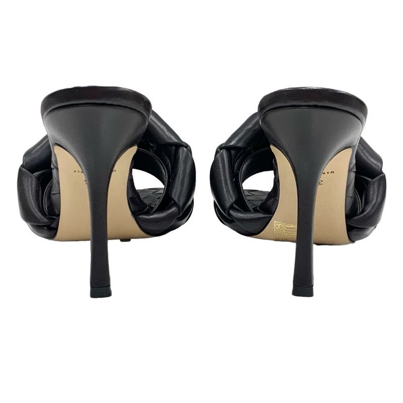 Bottega Veneta Lido Sandals Shoes Leather Dark Brown Mules Intrecciato