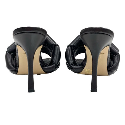 Bottega Veneta Lido Sandals Shoes Leather Dark Brown Mules Intrecciato