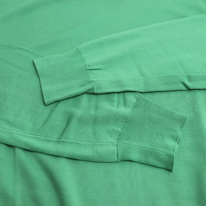 Hermes Long Sleeve Crew Neck Knit Green Light Green M Men's Used