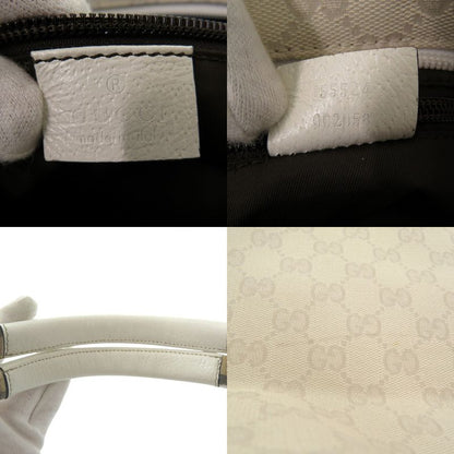Gucci Sherry Line 155524 GG Canvas White Tote Bag White 1556 Gucci